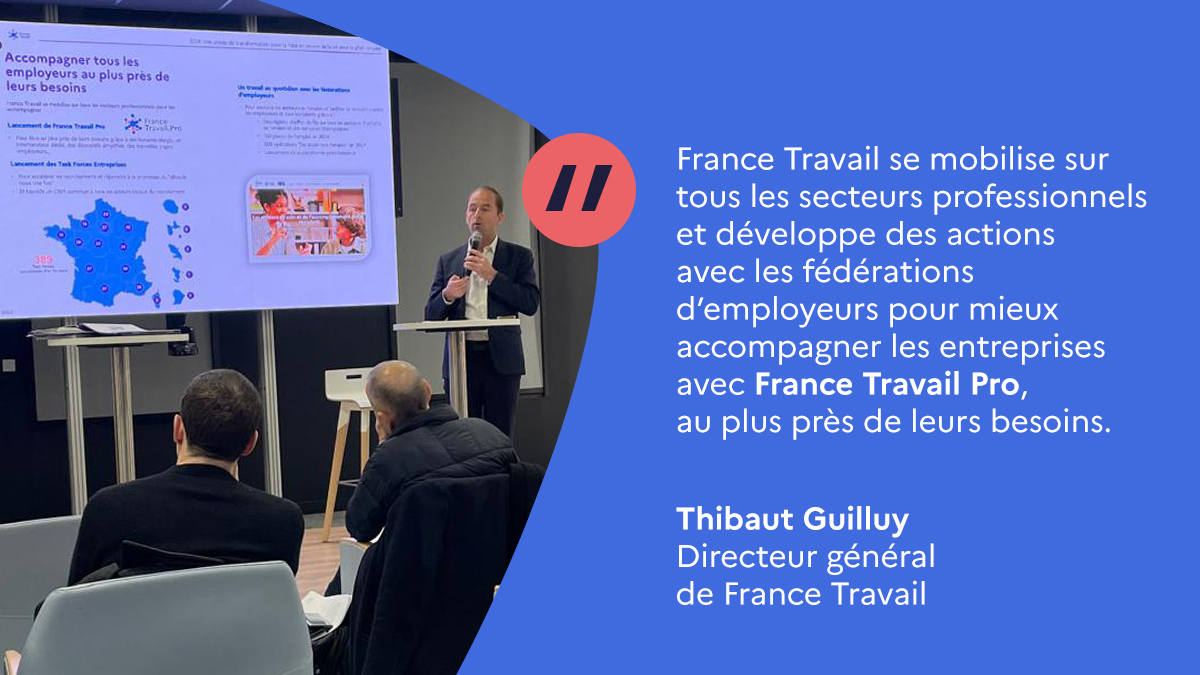 93 % des entreprises recommandent les services de France Travail pour leur recrutement ✅

Avec France Travail Pro, France Travail renforce son rôle de partenaire RH des entreprises, notamment les TPE et PME, grâce à des services éprouvés : immersion, formation avant embauche…📣