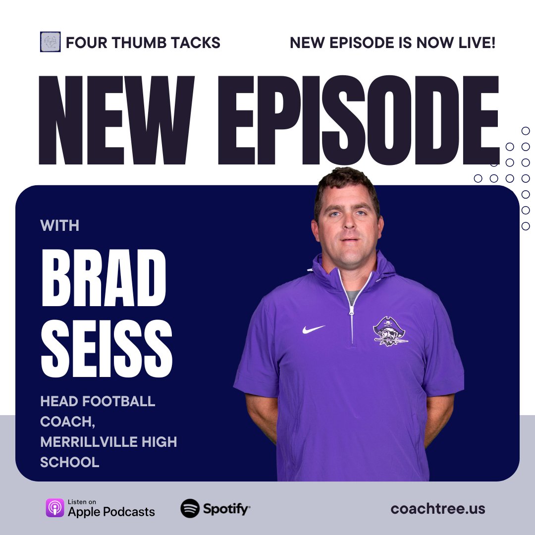CoachTree (@teamcoachtree) on Twitter photo GAMEDAY
๐ง Today's podcast features <a href="/CoachSeiss/">Brad Seiss</a> Head Coach at <a href="/mhspiratefball/">MerrillvilleFootball</a>
We talk leading a program with high expectations, year-round motivation and appreciation for the High School game. Listen Here: apple.co/4hFq26L
๐ฐ Read this Week's Newsletter here: GAMEDAY
๐ง Today's podcast features <a href="/CoachSeiss/">Brad Seiss</a> Head Coach at <a href="/mhspiratefball/">MerrillvilleFootball</a>
We talk leading a program with high expectations, year-round motivation and appreciation for the High School game. Listen Here: apple.co/4hFq26L
๐ฐ Read this Week's Newsletter here: