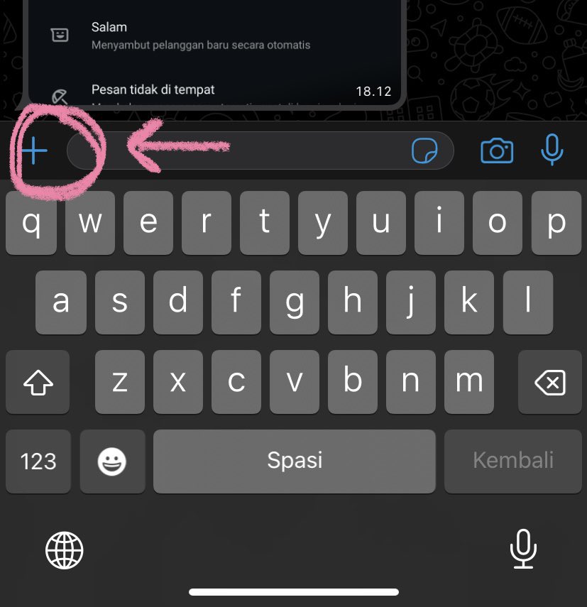 cerivh's tweet image. WEI? kirain dah pada tauuu. oke kita bikin tutor alakadarnya aja yaa :))

fitur order itu di ios adanya di bagian ikon (+) yang ada di sebelah kiri tempat typing yakk.  kalo di andro ada di yang kayak gambar klip kertas ntuh. (foto ke3)
