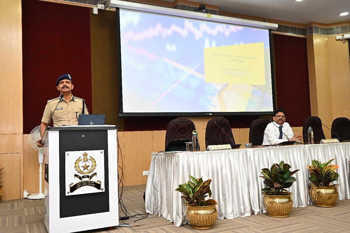 sastryforensics's tweet photo. Addressed the  participants (officers of Indian Police Service - IPS, in the rank of IG/ Addl DG's) of Phase V, mid-career training program (MCTP),  at  Sardar Vallabhbhai Patel National Police Academy (SVP NPA) on "Cyber Crime - Present &amp; Future Challenges". https://t.co/xki3fBvdt7