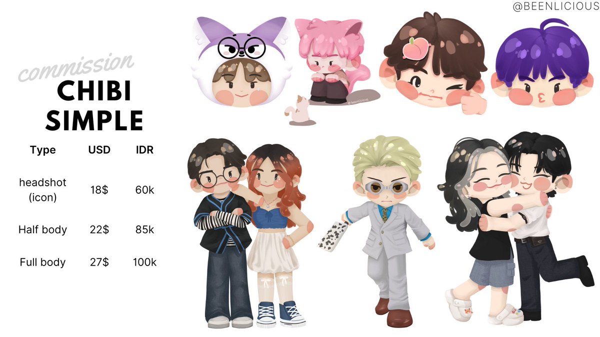 beenlicious's tweet photo. Help RT Urgent Comms🤍‼️

hi I'm opening a commission service^^
☆painting style: 2 slots
☆colored sketch, chibi, photostrip: 3 slots each

more info: https://t.co/herKvwUjOM

#commissionopen #artidn #commission #zonakaryaid #zonauang #opencommission https://t.co/G1tb5AHJWR