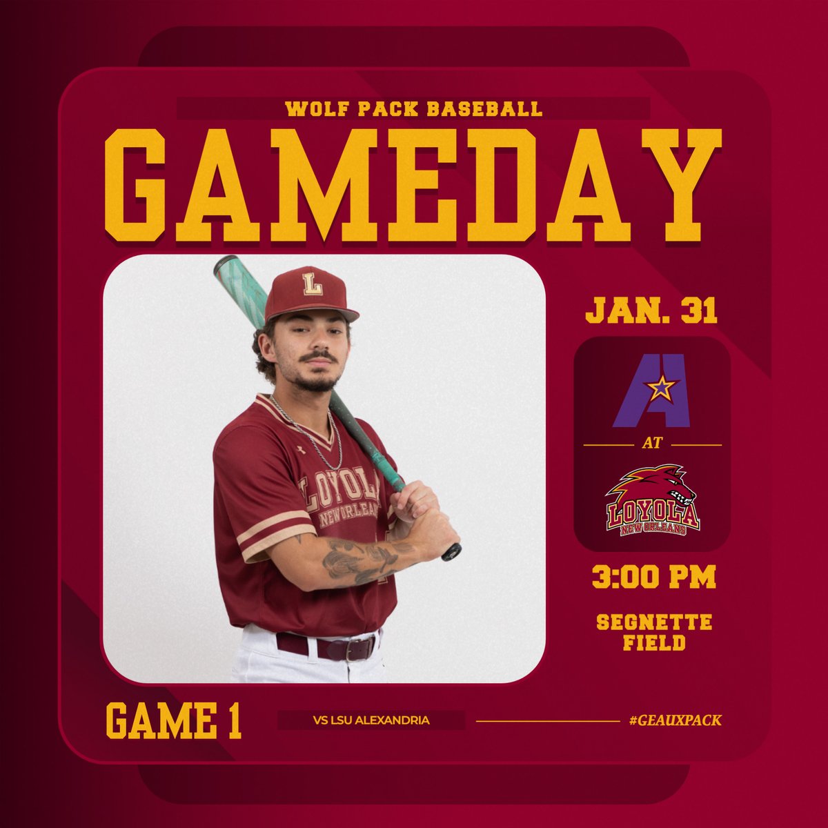 𝙊𝙋𝙀𝙉𝙄𝙉𝙂 𝘿𝘼𝙔

📊: tinyurl.com/ycy2cr9r
📺: tinyurl.com/ped39hwv
🎟️: tinyurl.com/y3che43c
📍: Segnette Field

#GeauxPack