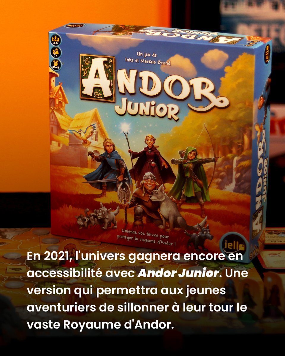 IELLO_France's tweet photo. ⚔️ C’est quoi Andor ? ⚔️

Depuis sa sortie en 2012, l’univers d’Andor n’a jamais cessé de se développer et de passionner les aventuriers… Faisons un petit point sur l’histoire de ce jeu d’aventure légendaire qui a marqué IELLO !

#jds #j2s #boardgames #iello #andor https://t.co/BVDut2KSxR