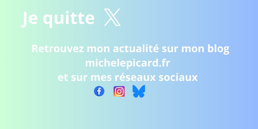 MichelePicardVx's tweet image. #HelloQuitteX #JeQuitteX #RDVsurBluesky
J’ai pris la décision de cesser les publications sur le réseau social X dès aujourd&apos;hui. Le numérique, les réseaux sociaux et aujourd’hui l’intelligence artificielle brouillent les frontières entre information et désinformation, entre…