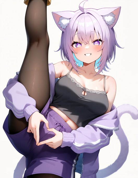 猫又おかゆのI字バランス