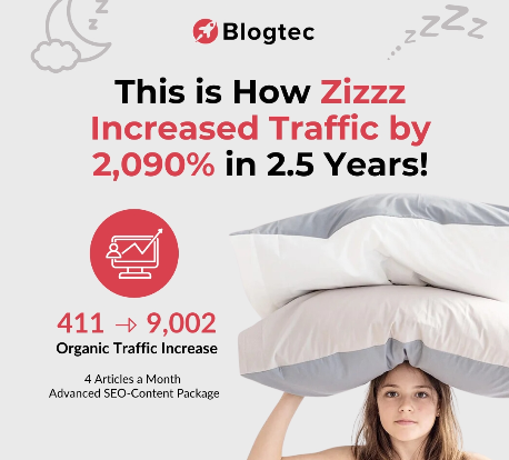 manuelbr's tweet photo. When Zizzz started to work with us their online shop had only 400 monthly visitors.

After using our monthly content packages to publish SEO content on a weekly basis, they grew this to ~10,000 visitors, while ranking well for all their important product keywords. https://t.co/KFTteEvwkf