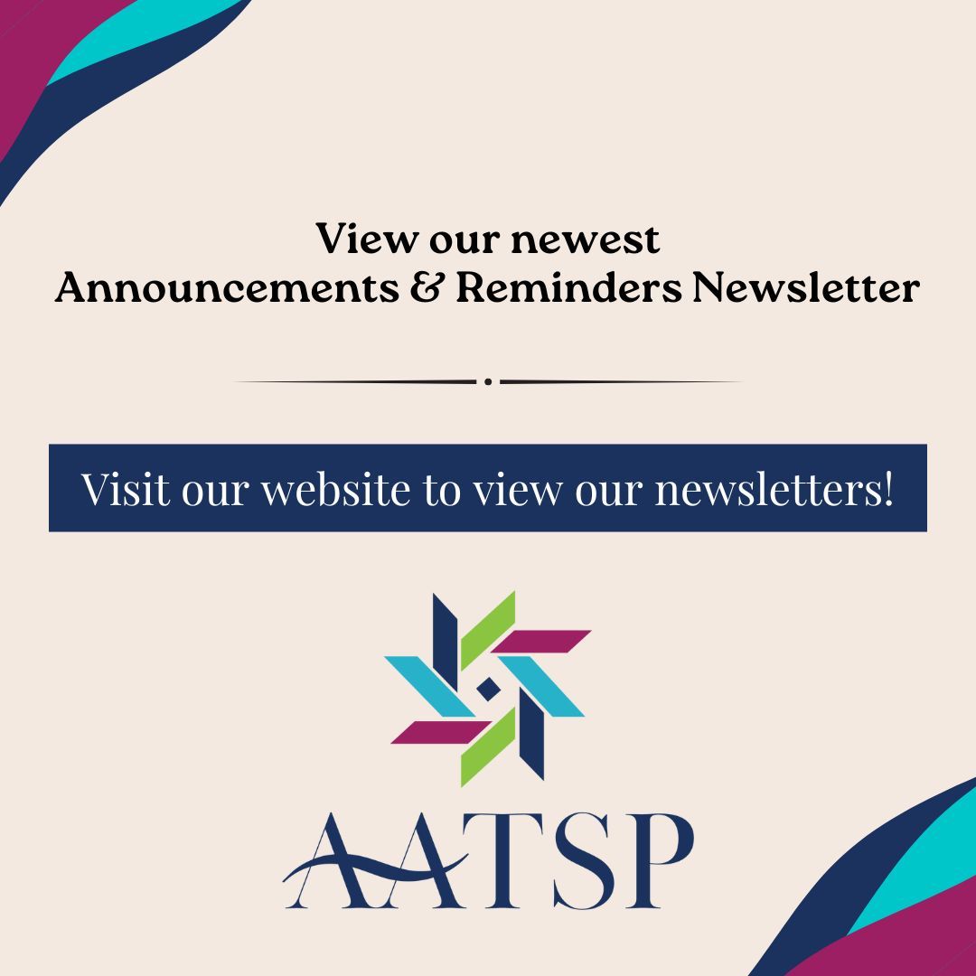 View our newest Announcements &amp; Reminders newsletter by visiting our site!

Visit our A&amp;R page at the link below:
buff.ly/3Db6SCB

#AATSP25 #ProfessionalDevelopment #newsletter #iteachspanish #iteachportuguese