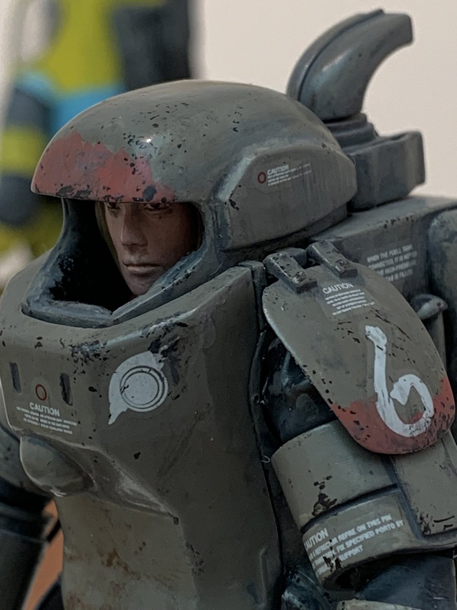 miya_oto's tweet image. #筆塗り でやりたかったコトを再現できた、#AFS 2体。
寄るとグタグタだなぁ😂

#マシーネンクリーガー #SF3D #WAVE #ニューラリーポーン #沖縄マシーネンクリーガー展示会