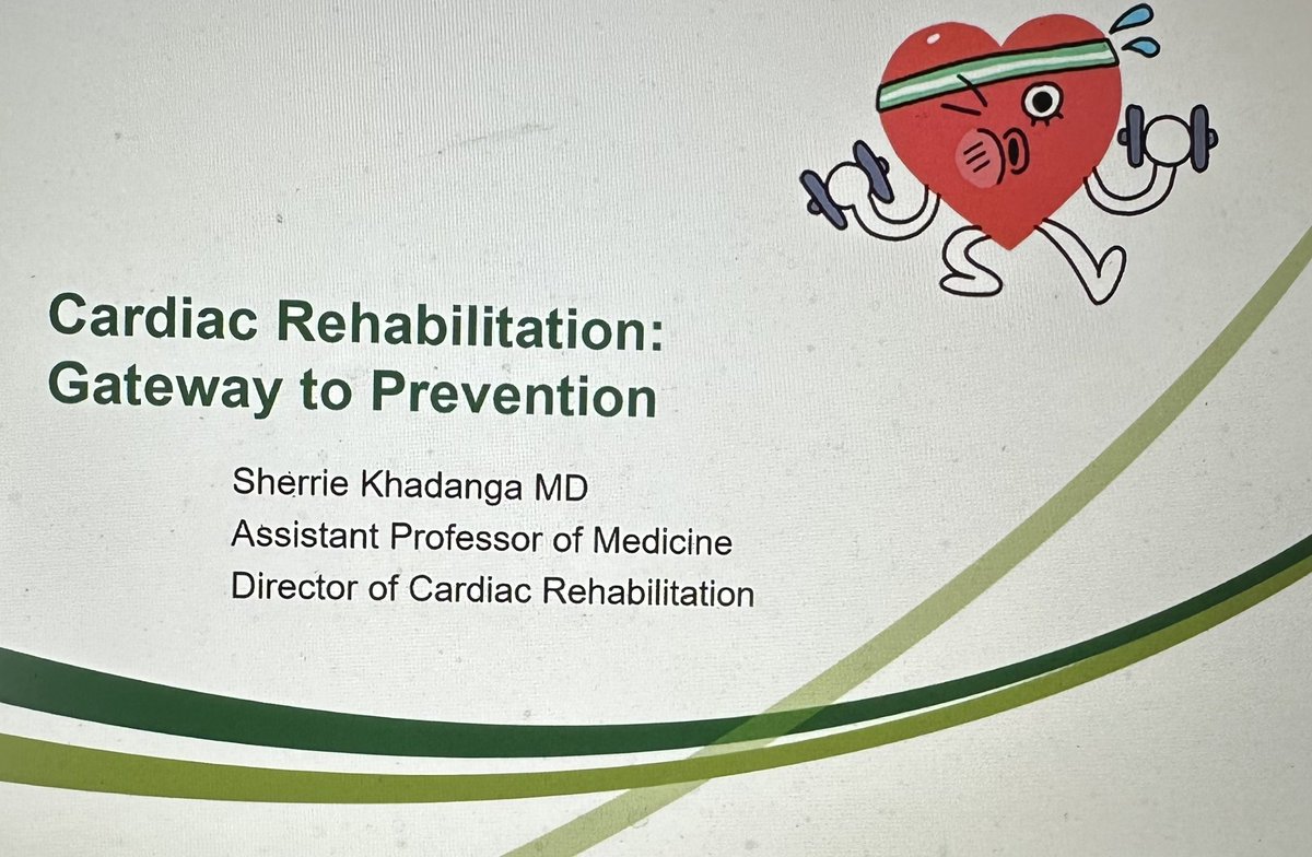 Mary Cushman 🫀🧠🩸 (@marycushmanmd) on Twitter photo “Cardiac Rehab - the future direction of where we are going in cardiology.”
I agree!
<a href="/KhadangaSherrie/">Sherrie Khadanga</a> speaking now <a href="/UVMDeptMed/">UVM Department of Medicine</a> Grand Rounds.
She is a rising star in cardiology & her early career years are a model for others to follow! I’ve been a fortunate observer. “Cardiac Rehab - the future direction of where we are going in cardiology.”
I agree!
<a href="/KhadangaSherrie/">Sherrie Khadanga</a> speaking now <a href="/UVMDeptMed/">UVM Department of Medicine</a> Grand Rounds.
She is a rising star in cardiology & her early career years are a model for others to follow! I’ve been a fortunate observer.
