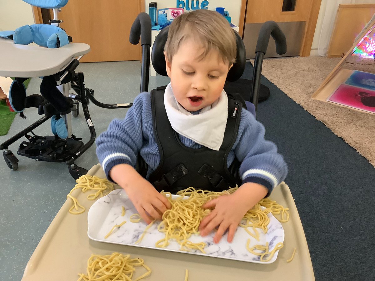 Our Cara children enjoyed exploring the noodles for Chinese New Year. #culture #celebrations #sensory