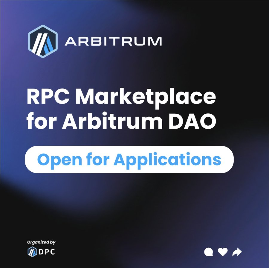 ARB_Universe's tweet photo. 👀 Looking to secure a reliable RPC provider for your
@Arbitrum
project?   

🧩 The @areta_io RPC Marketplace for #Arbitrum DAO provides access to whitelisted, high-quality services.   

📷 Apply now and become a part of the growing #Arbitrum ecosystem!

🔽 VISIT
https://t.co/XXZbqKh8w0
#ARB_Universe