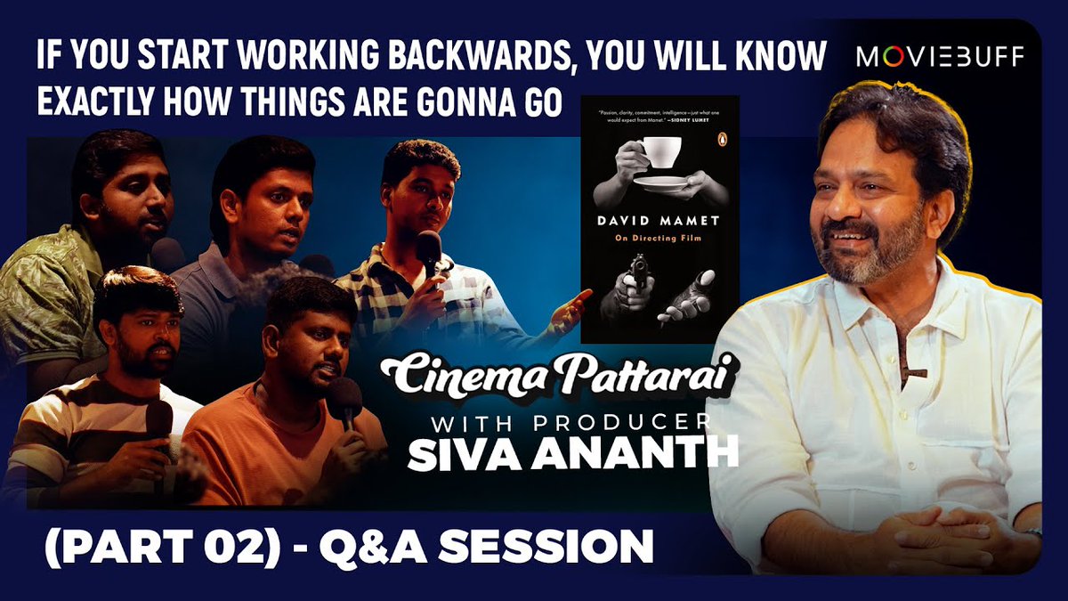 moviebuffindia's tweet image. Masterclass with Producer Siva Ananth - 02!

#MoviebuffCinemaPattarai - youtu.be/Uajvpc7bpGg

#LearnfromTheMasters @bagapath #KamalHassan #Maniratnam #MadrasTalkies #ThugLife

@Maathevan @MadrasTalkies_  #MoviebuffCinemaPattarai #ProductionMasterClass #Moviebuff #Producer…