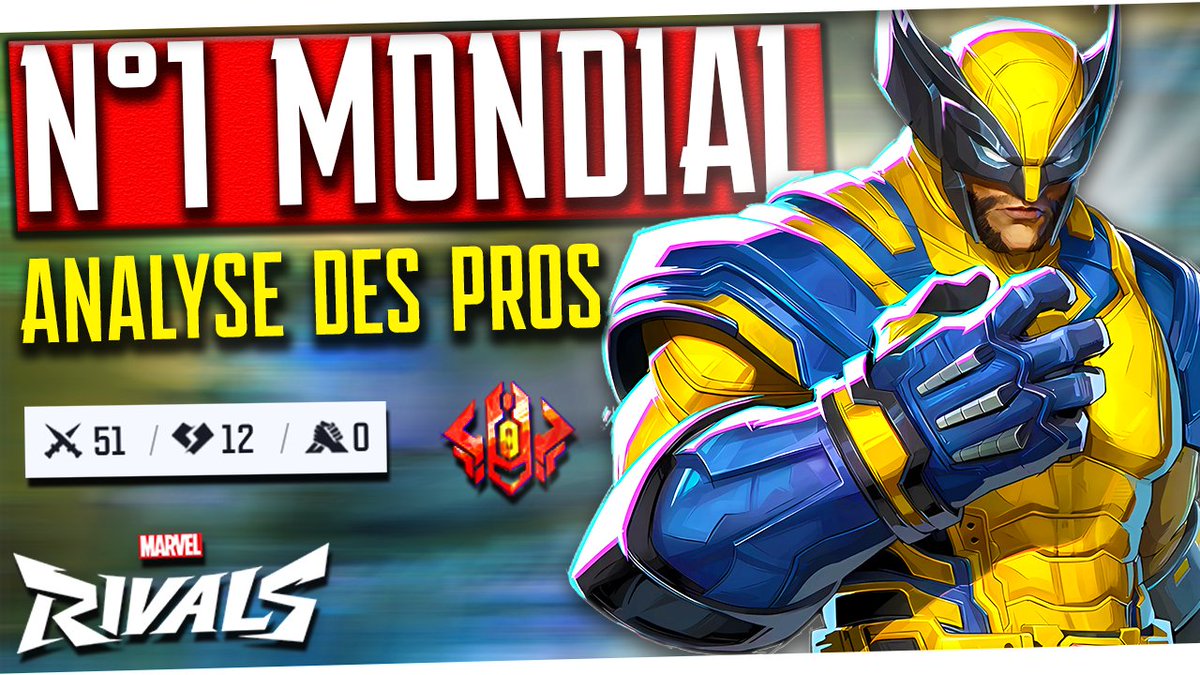 🔥 Comment le Top 1 Mondial Wolverine Domine avec son Héros sur Marvel Rivals - Analyse d’un Pro
👉  youtu.be/zMByB4rjfn8

#MarvelRivals #Gaming