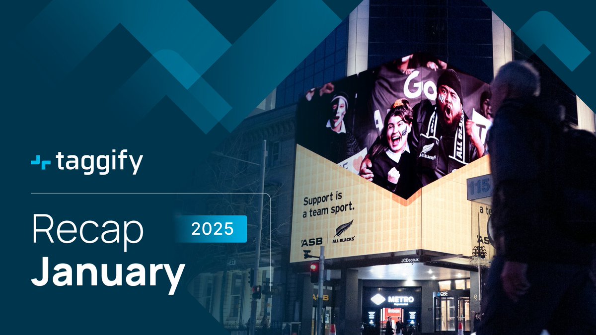 Taggify_'s tweet photo. 2025 is already underway! ✨
Here's how we started: Innovation, campaigns, and more in Taggify Recap
👉 https://t.co/PEz1diQHCY
Subscribe to our newsletter and don't miss any updates. 📧
#Newsletter #OutofHome #OOH #DOOH #pDOOH https://t.co/rzdMBSINi8