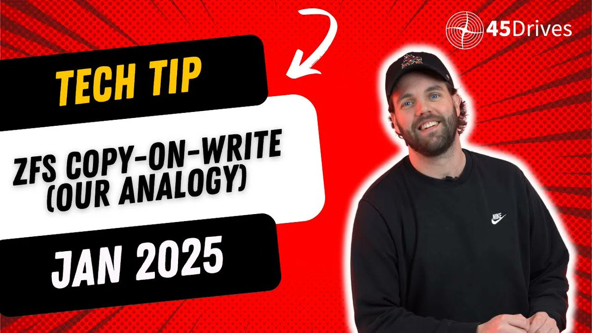 #45TechTip🚨 — This week, Brett is back with another analogy - this time, its about ZFS copy-on-write. Watch here: bit.ly/4hDELzb
