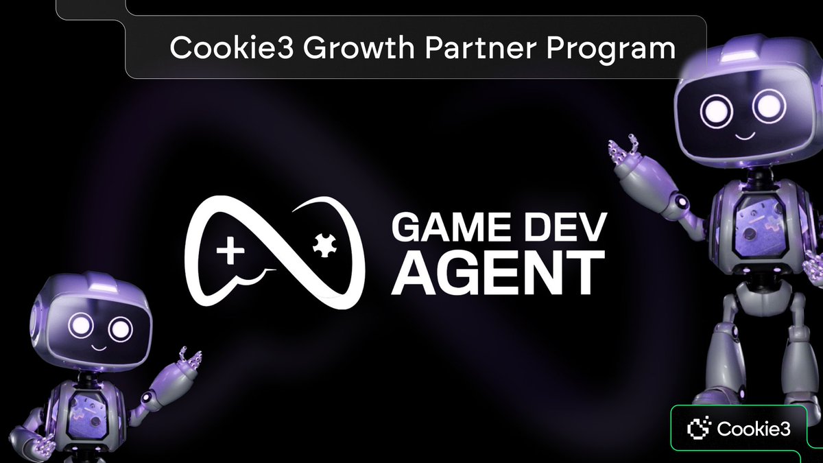 up next in the Cookie3 Growth Partner Program: <a href="/GameDevAgent/">Game Dev Agent</a>

Game Dev Agent is a no code AI-powered solution for game development.

they’re securing their drop with our Airdrop Shield, and participating Cookie DAO’s Multi Airdrop Farming.