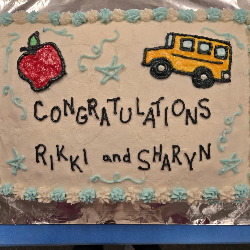 Congratulations to our Teacher and Assistant of the year! We love you, Rikki and Sharyn! <a href="/SilkHopeEagles/">SHSeagles</a>
