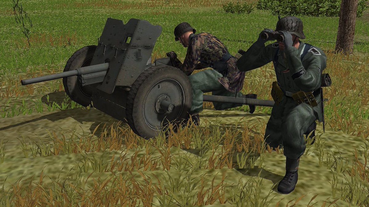 SAS_Sgt_shiun's tweet photo. #CombatMission FinalBlitzkrieg #CMFB
バトル｢Cavalry Recon｣
米軍の騎兵(機甲)中隊での偵察任務。
見晴らしのよい平野を進んでいたら、独軍の3.7cmFlak36と3.7cmPak36の待ち伏せに遭って、車両がバカスカやられて悲しい… https://t.co/a1yS7fhaJZ