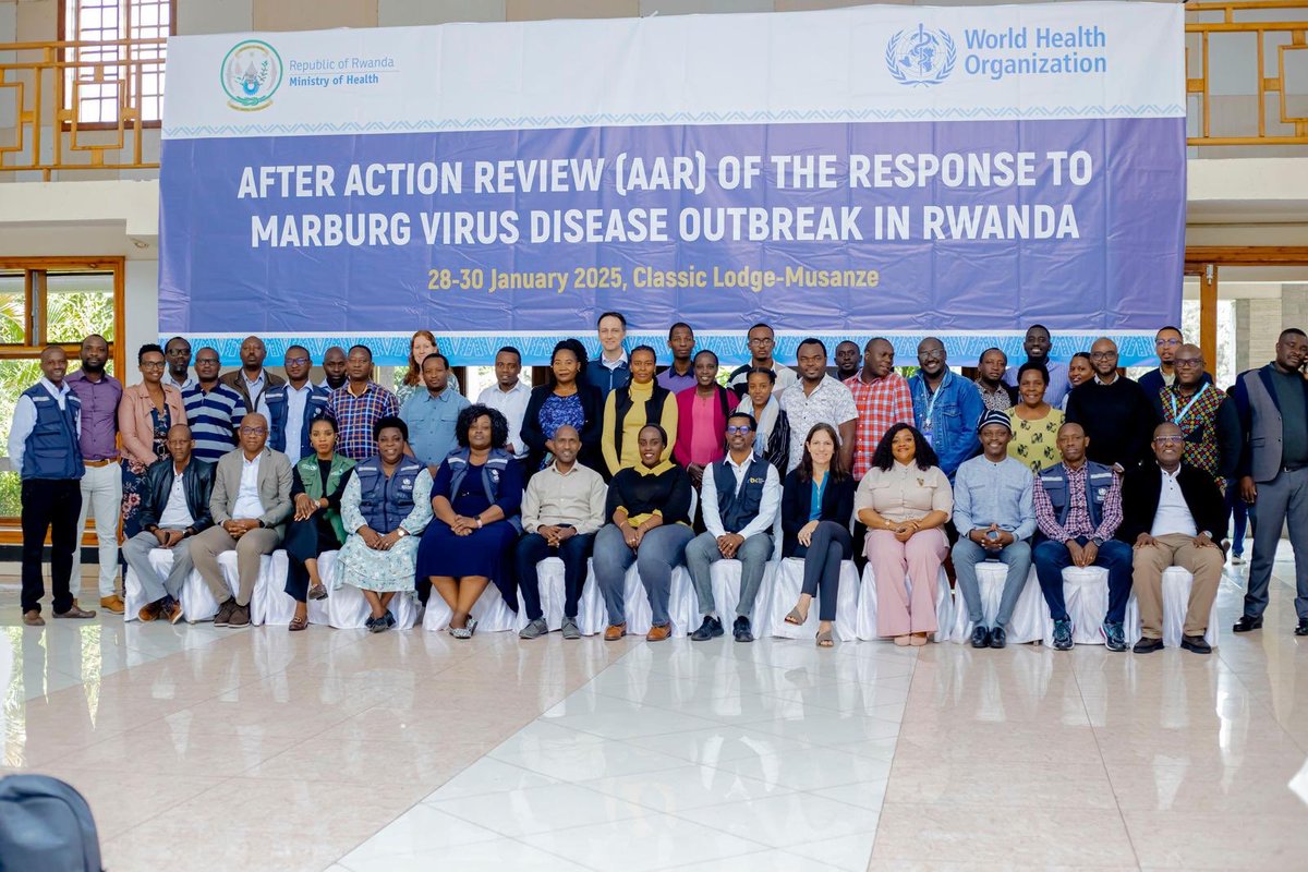 Chungong Stella (@chungongstella) on Twitter photo After Action Reviews - Learning the lessons for better preparedness and response! This week, <a href="/WHO/">World Health Organization (WHO)</a> across the 3 levels supported Rwanda to conduct an #AAR of the Marburg Virus Disease outbreak to assess response efforts, identify corrective & preventive actions as well as good After Action Reviews - Learning the lessons for better preparedness and response! This week, <a href="/WHO/">World Health Organization (WHO)</a> across the 3 levels supported Rwanda to conduct an #AAR of the Marburg Virus Disease outbreak to assess response efforts, identify corrective & preventive actions as well as good