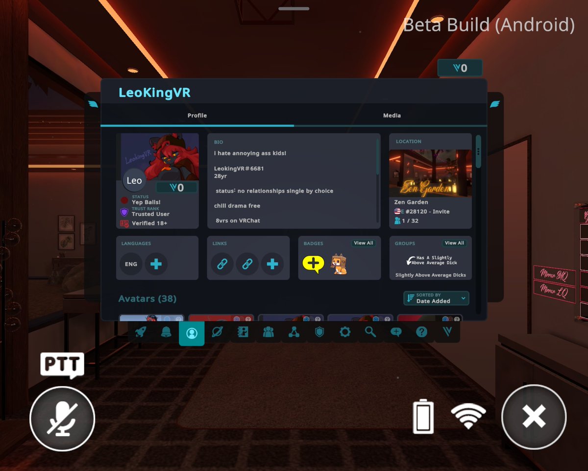 LeokingVR_TTV's tweet photo. LOOK MOM I'M AN ADULT!

Lmao I didn't have to but I wanted to 

#Verified18+

#VRCPLUS

#VRChat

 Lmao don't mind the group name I am a memer! 

Remember this #VRChat I canceled my 3-month free trial of Discord Nitro for you! https://t.co/tIfFVgmclK