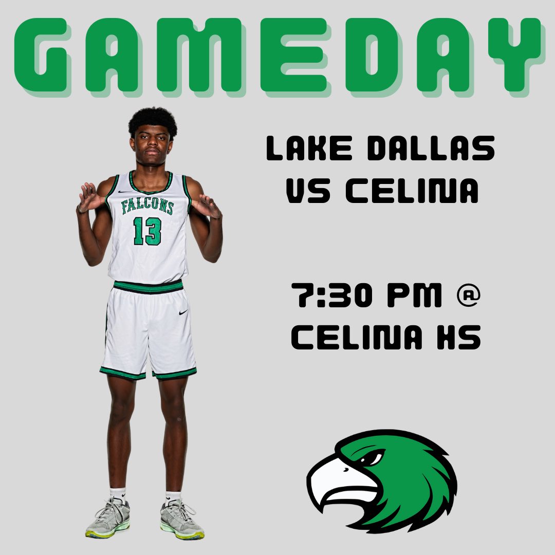 FALCONS, IT’S GAMEDAY!!! The boys are on the road again, against Celina. Let’s show up and show out!!