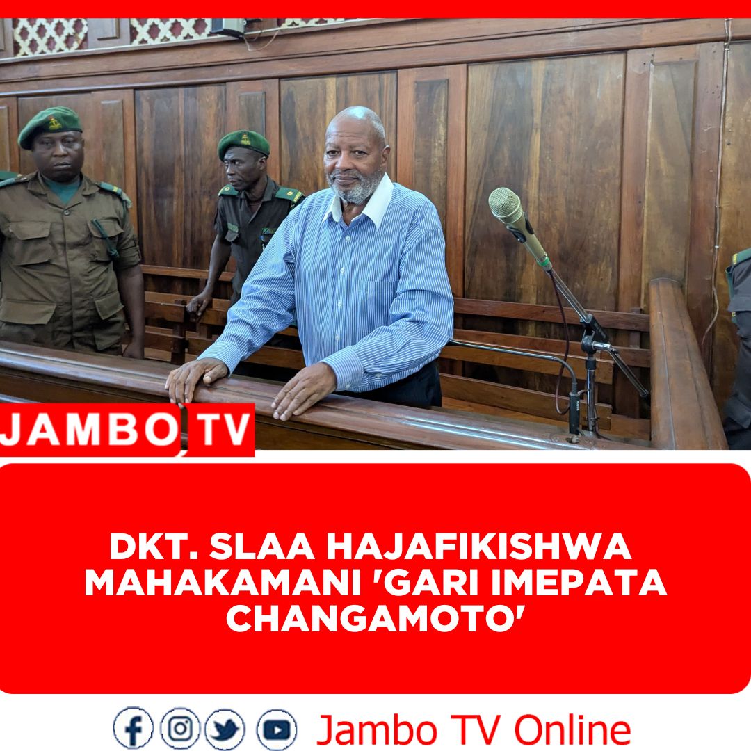 Jambotv_'s tweet photo. Update za Mahakamani.

Kutoka Mahakama ya Hakimu Mkazi Kisutu leo unatarajiwa kusomwa uamuzi juu ya uhalali wa hati ya mashtaka kwenye kesi zinazomkabili mwanasiasa mkongwe nchini Dkt. Wilbroad Slaa.

Dkt. Slaa hajafikishwa mahakamani hapa na sababu iliyoelezwa na upande wa jamhuri kuwa ni uwepo wa changamoto ya usafiri(gari) ambalo lingetakiwa kuwaleta washtakiwa katika mahakama hiyo.

Jibu hilo limetolewa baada ya wakili wa Dkt. Slaa, Peter Madeleka kuhoji juu ya kutofikishwa mahakamani kwa Dkt. Slaa.