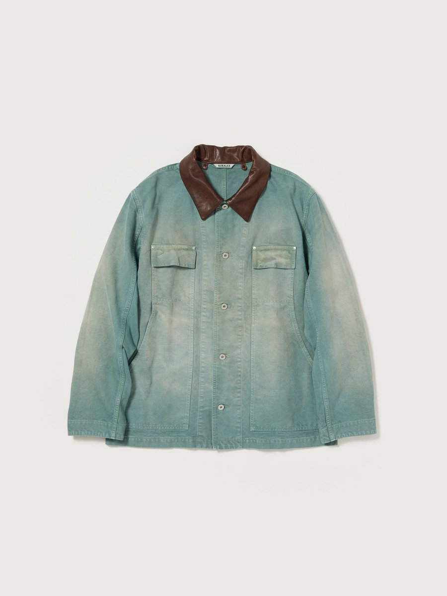 (新品)オーラリー オーガニックコットンダックブルゾン サイズ1 AURALEE(オーラリー) ORGANIC COTTON DUCK BLOUSON A25SB01CD