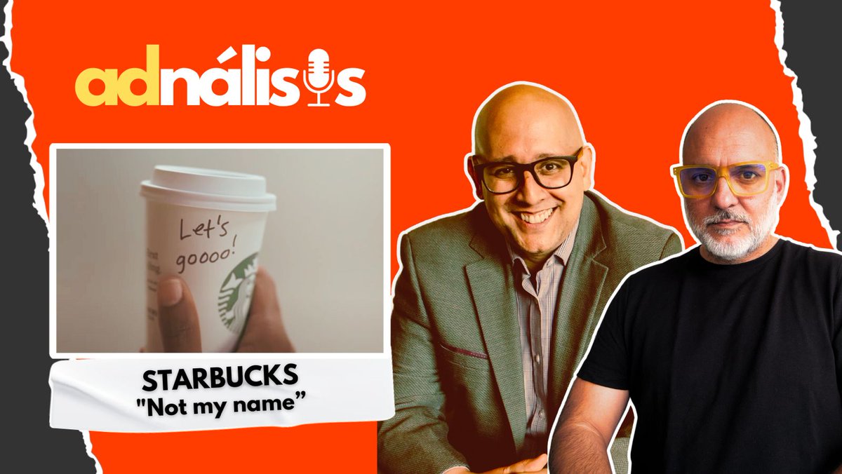 🆕¡Capítulo 70! Tu nombre escrito (a veces mal) en un vaso de Starbucks es la marca registrada del servicio de esta marca. 
.
Míralo aquí:  youtube.com/watch?v=aVcmkB…
.
<a href="/giacomo76/">Giacomo</a>  <a href="/gbarnechea/">Gaston Barnechea</a>  <a href="/adnalisis_mktg/">adnálisis</a> 
.
#Adnalisis #Peru #creatividad