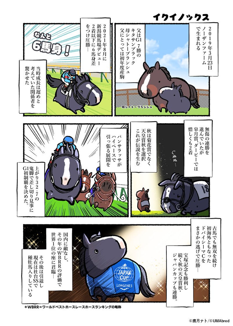 🐴新企画🐴 【マンガでわかる！UMAbred #イクイノックス 編】 UMAbred