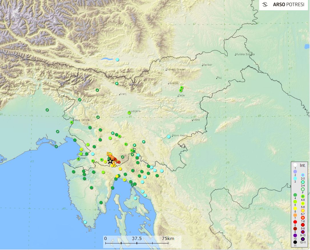 #NaDanašnjiDan, 31.1.1956 je #potres povzročil poškodbe v Ilirski Bistrici in številnih drugih krajih (Imax VII EMS-98, M 5,3). Ranjenih je bilo več ljudi. V Ilirski Bistrici je bila poškodovana večina zgradb, zaradi poškodb na njihovih domovih je bilo izseljenih 6 družin.