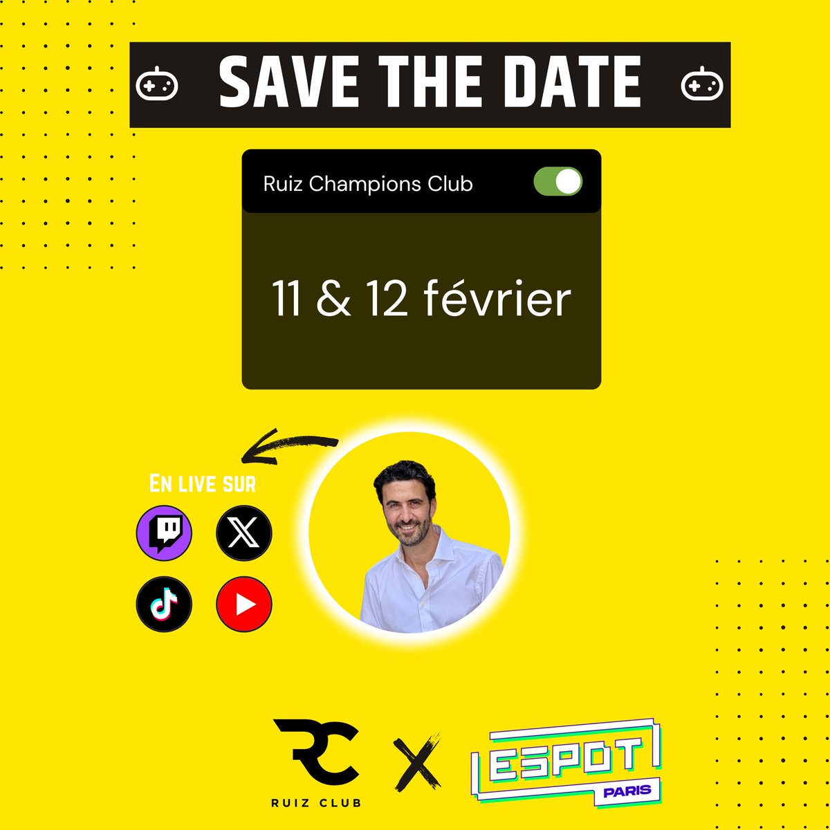 🚨🔥 𝗥𝘂𝗶𝘇 𝗖𝗵𝗮𝗺𝗽𝗶𝗼𝗻𝘀 𝗖𝗹𝘂𝗯 – 𝗟𝗮 𝗯𝗶𝗹𝗹𝗲𝘁𝘁𝗲𝗿𝗶𝗲 𝗲𝘀𝘁 𝗼𝘂𝘃𝗲𝗿𝘁𝗲 ! 🔥🚨

Les amis, il est temps de réserver votre place pour une expérience unique autour de la Ligue des Champions ! ⚽🎙️

📍 Lieu : Espot Paris (Rue de Rivoli)
📅 Dates : 11 &amp; 12