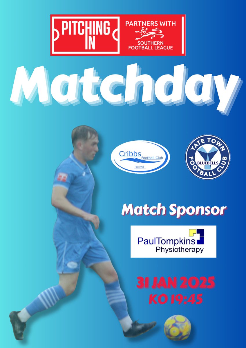 💡𝐌𝐚𝐭𝐜𝐡𝐝𝐚𝐲💡

A local derby under lights to start your weekend as we welcome table topping <a href="/YateTownFC/">Yate Town F(C)</a> to the <a href="/SW_Pitchside/">South West Pitch-Side Trauma Care</a>🏟️ (KO 19:45)

💷£10 Adult/£7 Concession
🆓Under-16s
🍺Bar Open at 18:00
🗞️Printed Programmes

Match proudly sponsored by Paul Tompkins