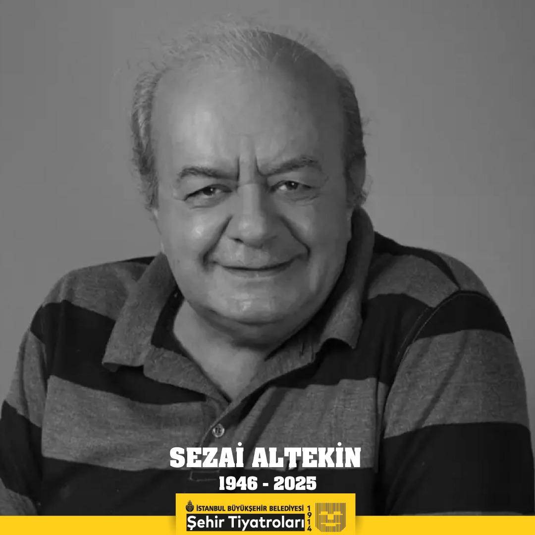 sehir_tiyatrosu's tweet photo. Duayen sanatçımız ve çok değerli oyuncumuz Sezai Altekin'i kaybetmenin derin üzüntüsünü yaşıyoruz.

1966 yılında Şehir Tiyatroları kadrosuna giren usta oyuncu ve seslendirme sanatçısı Sezai Altekin'in cenazesi 31 Ocak 2025 Cuma günü (bugün) Bodrum Konacık Camii’nde kılınacak öğle namazının ardından Bodrum Gündoğan Mezarlığı’nda defnedilecektir.

Şehir Tiyatroları ailesi olarak sanatçımızın ailesi ve sevenlerine baş sağlığı dileriz.