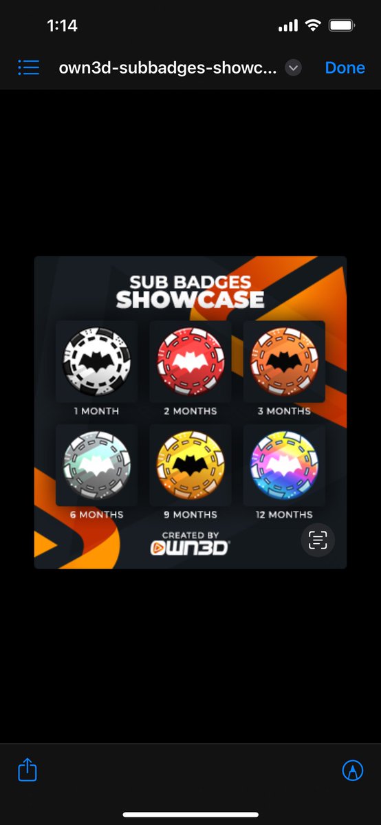New Sub Badges
