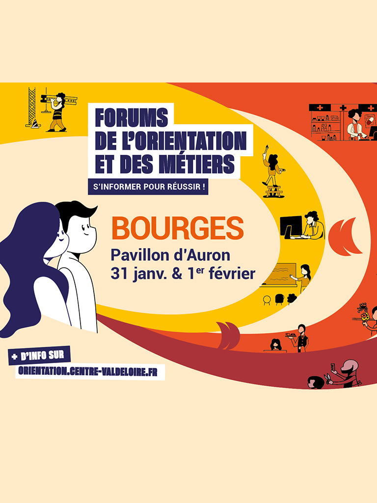 #ForumOrientation

📣L'équipe du service de la Formation Professionnelle vous accueille lors du Forum de l'Orientation !

formation initiale ou continue, formation tout au long de la vie, recyclages, etc…

📅Vendredi 31 janv. &amp; Samedi 01 fev.
➡️Pavillon d'Auron à Bourges