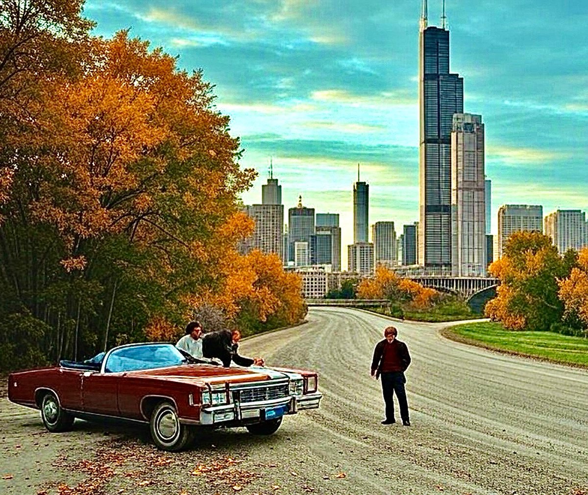 64thNWestern's tweet photo. This AI image maker is really fricking cool.... 

These are AI images of a real place long gone in Chicago.... you used to be able to take Wells under Roosevelt and it would turn into a gravel road.....

Good place to occasionally get away from work and smoke a few.

#Chicago https://t.co/uPJ1hWr6jt