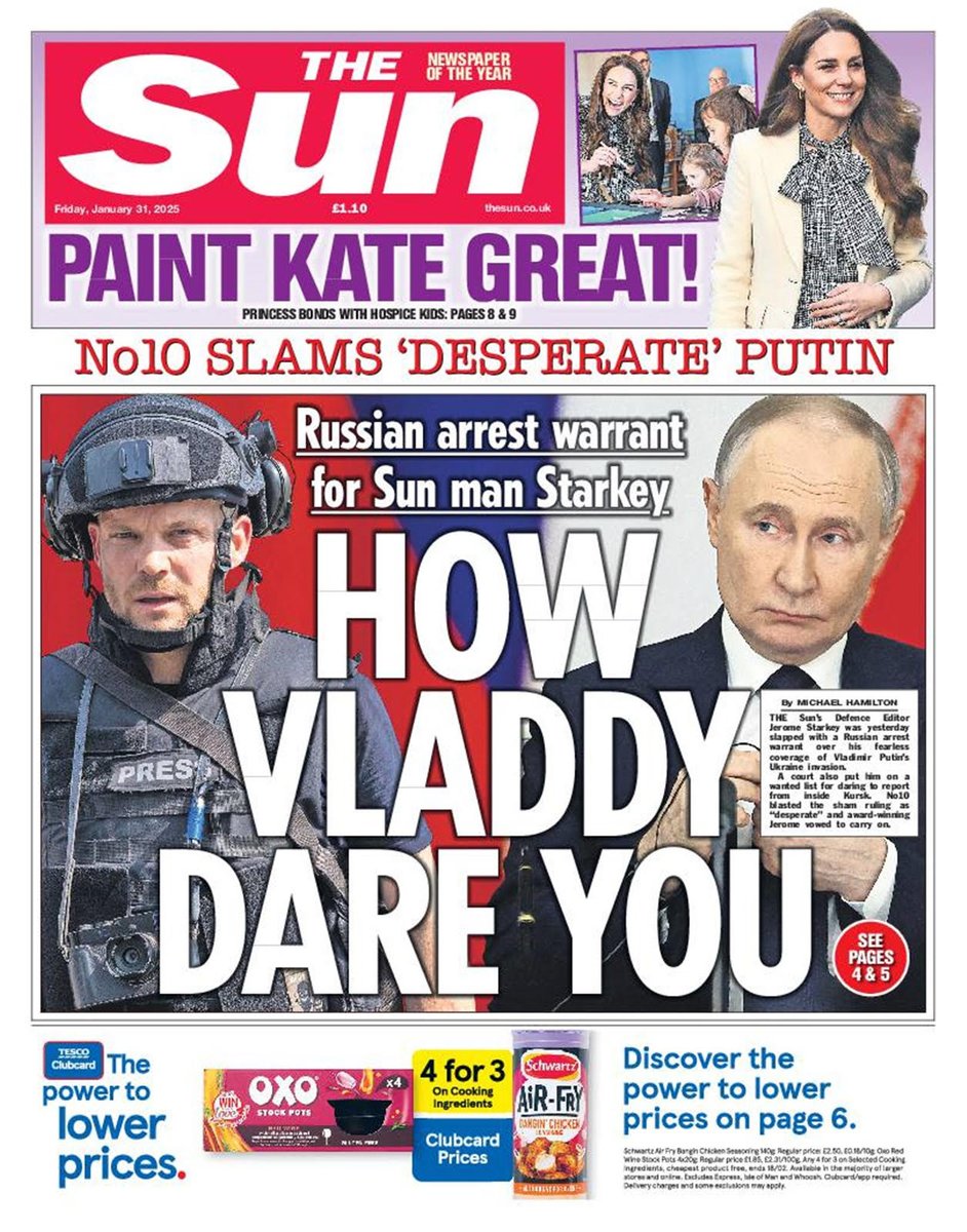 SeanRayment's tweet photo. President Putin has issued an arrest warrant against British journalist Jerome Starkey. His crime? Having the audacity to cross into the Kursk region of Russia from Ukraine and report on the war.
Jerome, who is the The Sun's highly experienced Defence Editor, has been reporting on the Russian invasion of Ukraine since the start of the war. He has spoken to The Security Podcast about his life as a war correspondent and the challenges of war reporting in Ukraine. You can listen to both episodes featuring Jerome on Apple of Spotify here: https://t.co/xZnf1yn6Rk