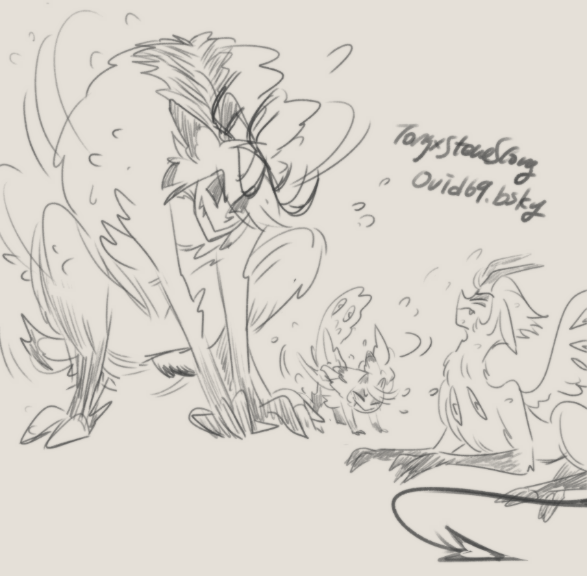 TonyxsteveStony's tweet photo. some doodles of the #CryptidAU #RadioApple by @Jetsamjunk
the baby's storyline from @KowaiSnail
I love this cryptid family so mcuh๐ฅนโฅ๏ธ https://t.co/V9oMDfaYtw
