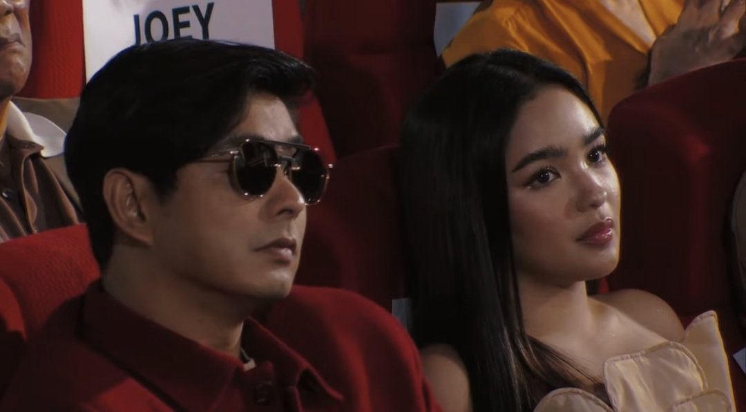 alayjahhz's tweet photo. Bashers: "Extra lang naman si blythe" 

Meanwhile, blythe is seated at the front row with the main cast🤭 

#AndreaBrillantes https://t.co/MI6qRGr4qC