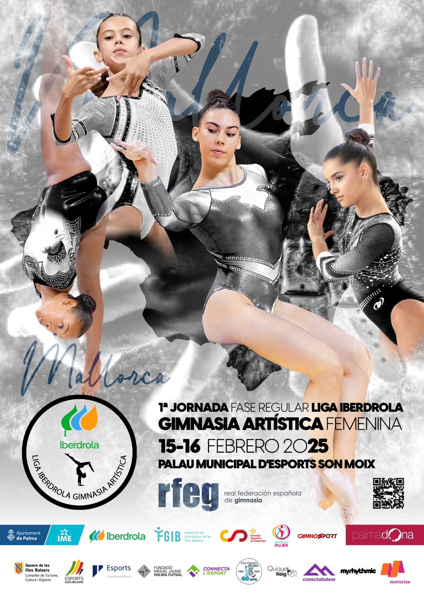 Iniciamos temporada nacional con la gimnasia artística femenina 🔝 El fin de semana del 15-16 de febrero #Mallorca acogerá la 1ª fase de la #LigaIberdrolaGAF. 

¡Os esperamos!