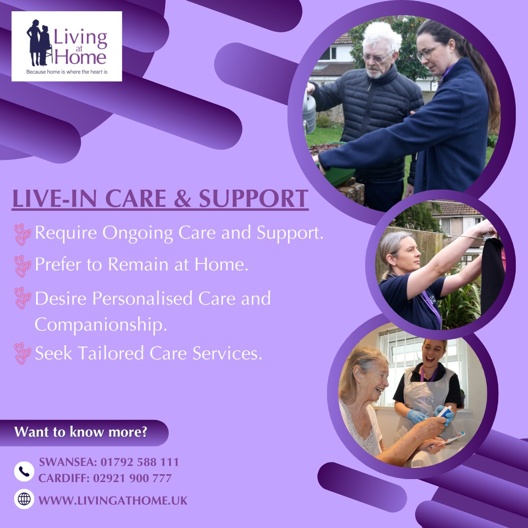 🏠💖 Discover the comfort and reassurance of Live-In Care with Living at Home!✨

💬 Ready to learn more? Visit our website to see how we can support you or your loved ones.
livingathome.uk/service/live-i…

#LiveInCare #CompassionateCare #IndependentLiving #CareAtHome #LivingAtHomeCare