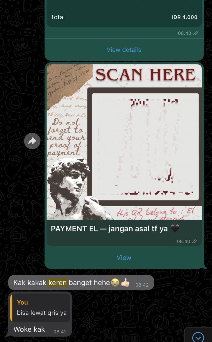 cerivh's tweet image. udah 2kali dibilang keren sama cust gegara pake fitur order di wabis 😁😁😁