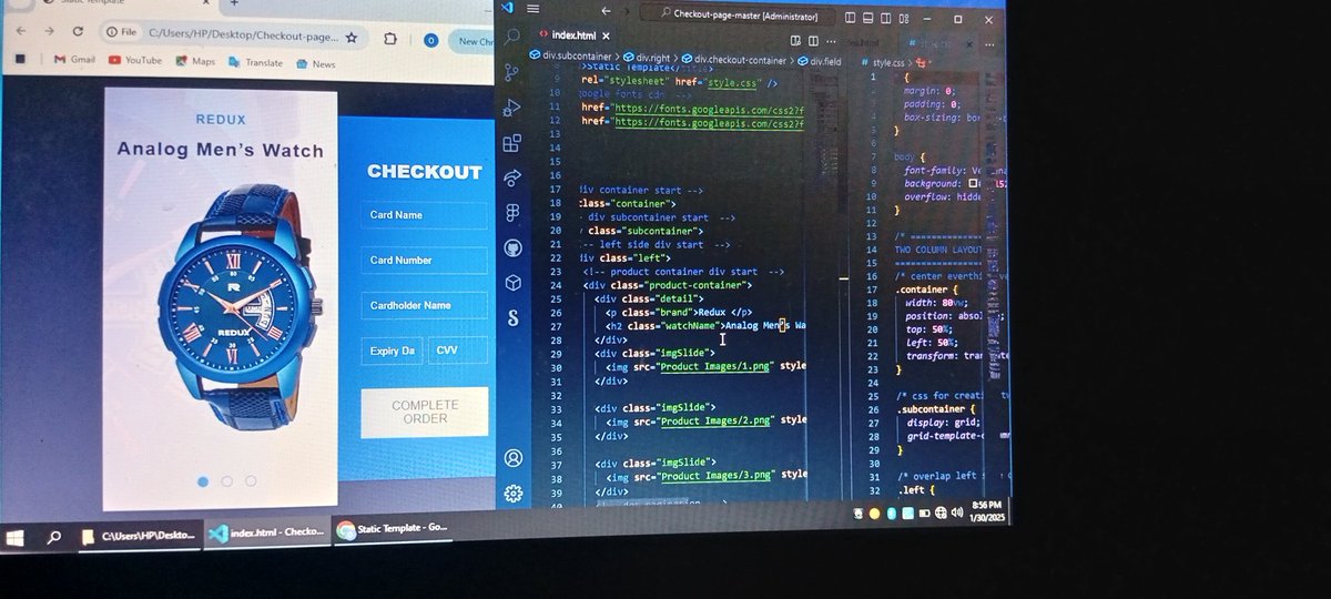 Obakay4's tweet photo. Day 22-#100DaysOfCodeAndDesign
I  developed a E-commerce Card checkout page Using HTML, CSS and JavaScript 
#Frontend 
#developer
 @gozkybrain4u @SarcasticGeek4u https://t.co/yKfu5NrUqF