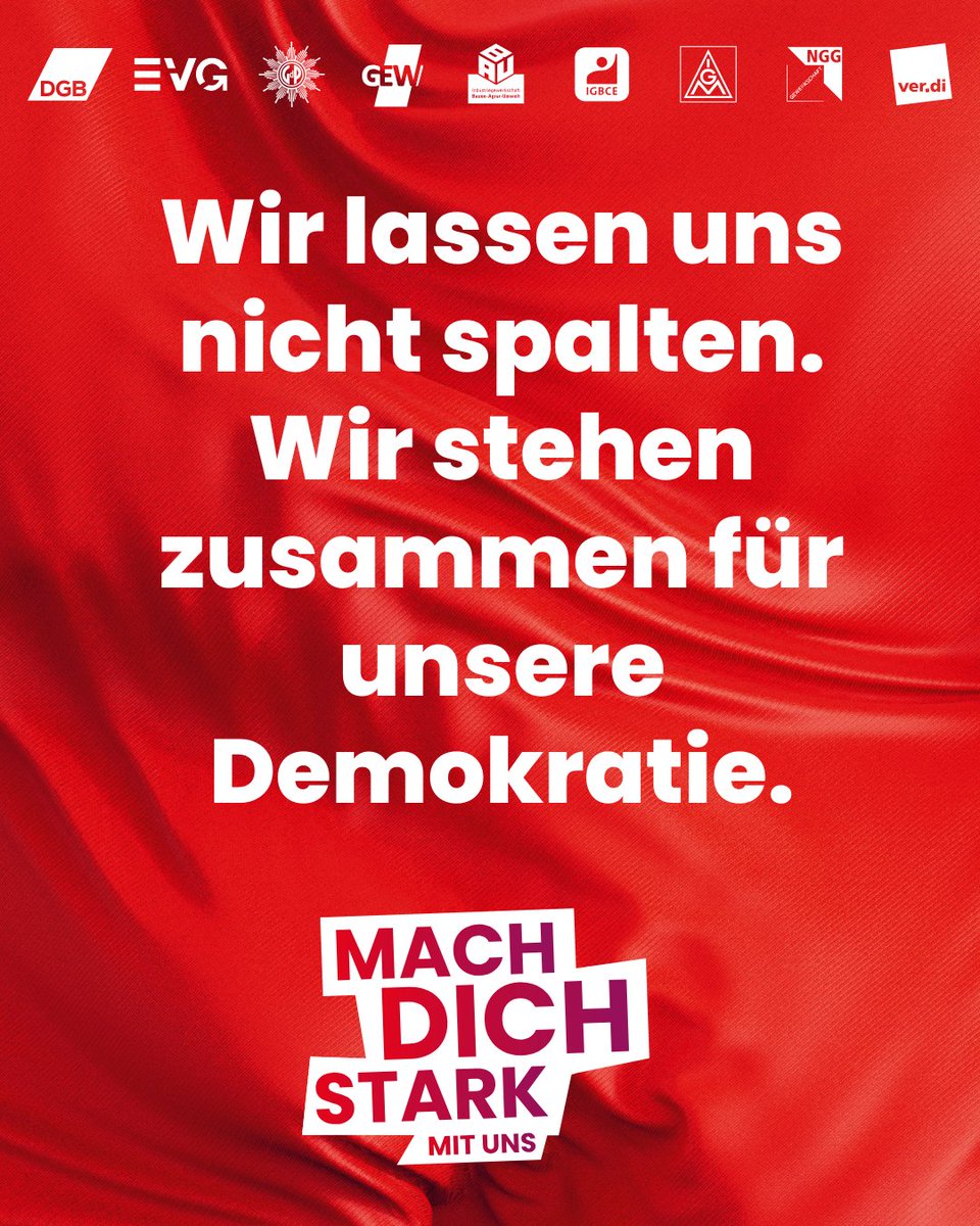 #StarkMitUns – Das Aushebeln des Rechtsstaats per Federstrich, wie jetzt von manchen  gefordert, ist mit uns nicht zu machen. Grundrechte und europäisches  Recht lassen sich nicht per Dekret beseitigen. Wir DGB-Gewerkschaften kritisieren diesen Populismus und stehen ein für