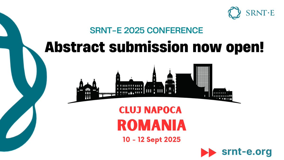 📢Call for abstracts! srnt-e.org 
#SRNTE2025 #Romania #CallForAbstracts