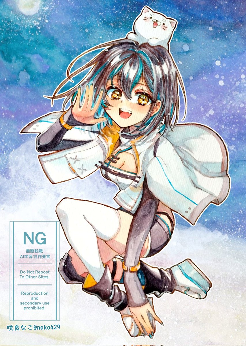 「(3/3) 喜んで貰いたいな〜と思って、前よりどんどん描き込みが増えていってます」|咲良なこのイラスト