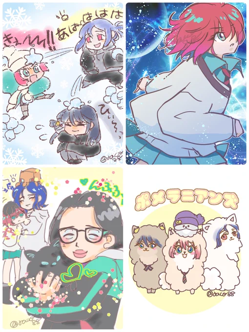#今月描いた絵を晒そう   1/2
ジークアクス 映画館で沼にドボン🕳️
雪合戦絵で久しぶりのプチバズり ありがとうございました✨ 