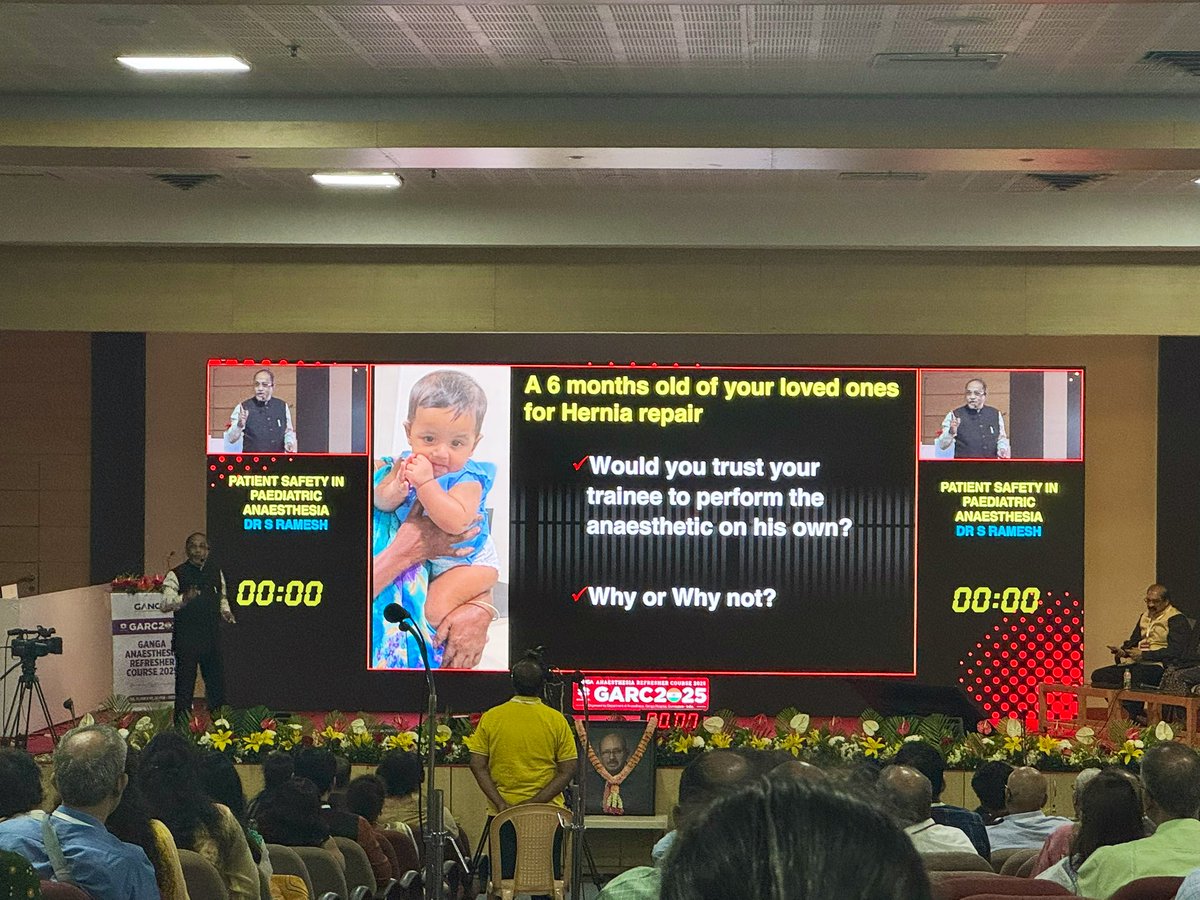 Vedhika shanker (@vedhika_shanker) on Twitter photo Dr. Ramesh hitting it out of the park, as always - safety in paediatric anaesthesia coming at you, live, from #GARC25. Paediatric training is essential to handle premies, neonates, children with heart disease. Also - always have a paediatric anaesthetist on speed dial <a href="/AoraIndia/">AORA India</a> Dr. Ramesh hitting it out of the park, as always - safety in paediatric anaesthesia coming at you, live, from #GARC25. Paediatric training is essential to handle premies, neonates, children with heart disease. Also - always have a paediatric anaesthetist on speed dial <a href="/AoraIndia/">AORA India</a>