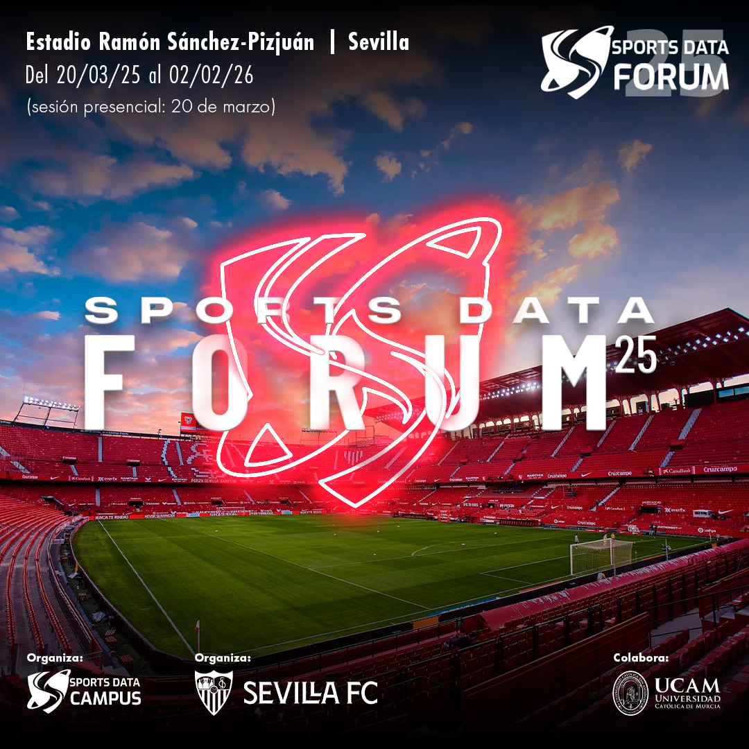 ⚽ UN AÑO MÁS, ¡VUELVE EL SPORTS DATA FORUM! ⚽

🏟️  Sesión inaugural el 20 de marzo de 2025, en directo desde el Estadio Ramón Sánchez-Pizjuán (Sevilla FC).

💰 Precio: ¡GRATIS!

Una experiencia única para aprender de los mayores expertos del sector en un evento que combina