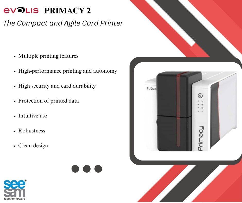 SeeSamSolution's tweet image. Primacy 2 Evolis: The next generation of card printing, faster and smarter .
#Primacy2 #SeeSamSolutions #Evolis